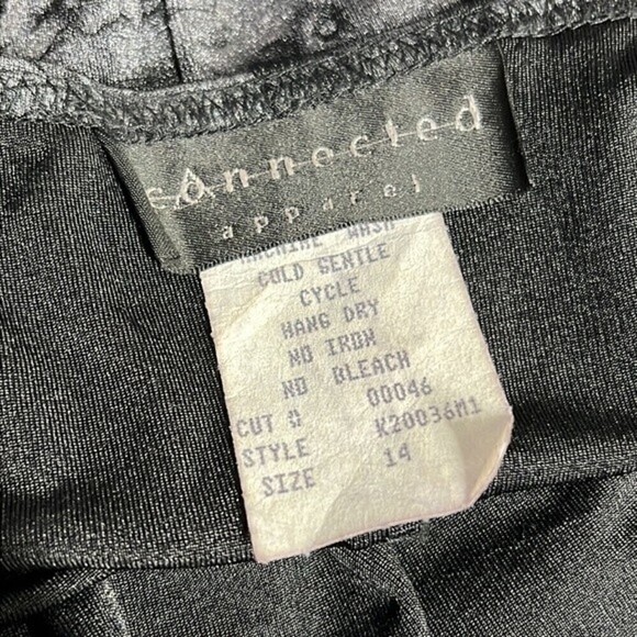 CONNECTED APPAREL BLACK & GRAY FLORAL TANK MAXI DRESS SIZE 14 - Picture 7 of 8